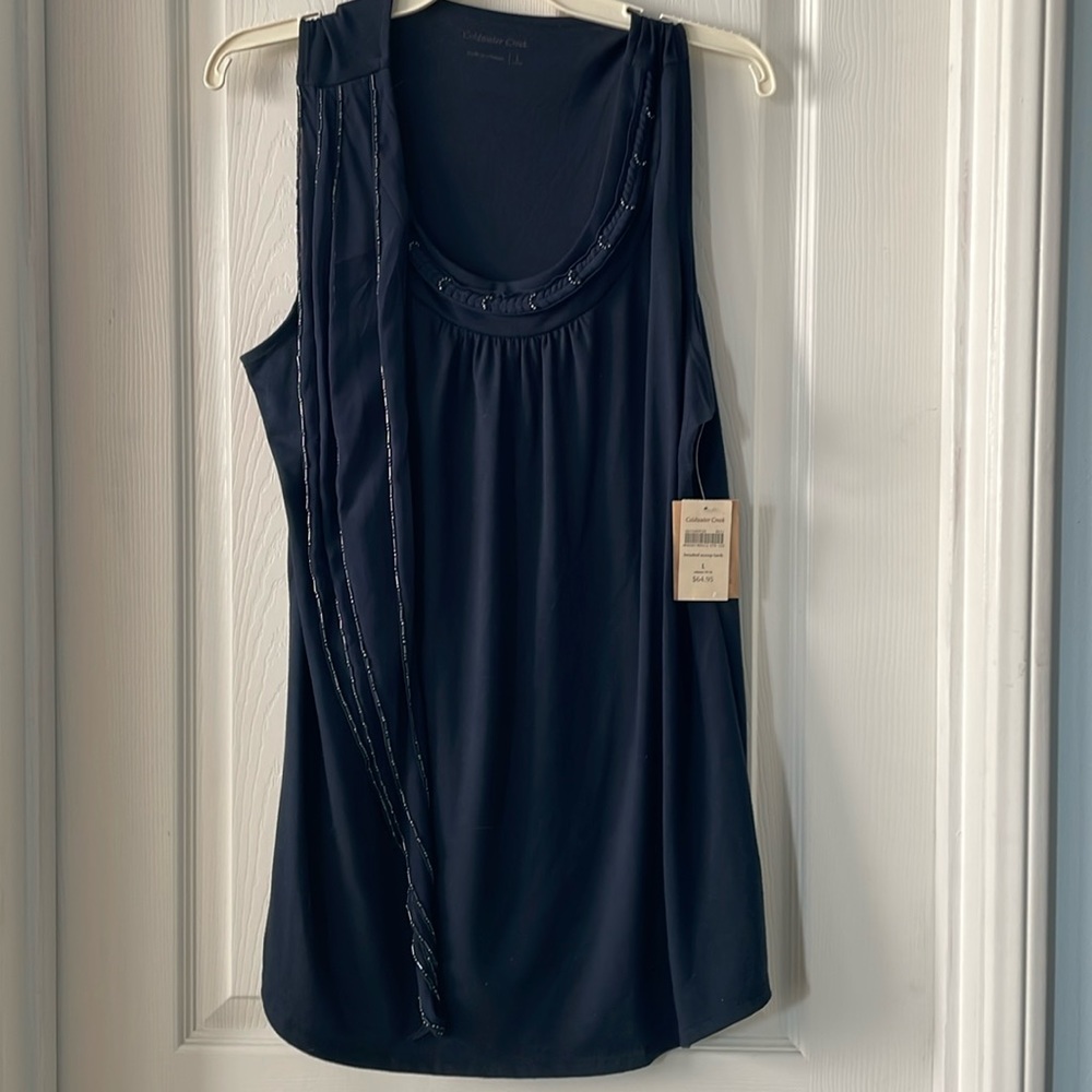 Coldwater Creek SZ L Scoop neck tank